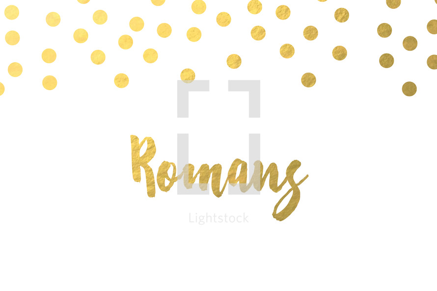 gold dot border, Romans