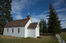 small white church 