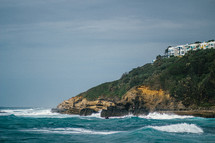 sea cliff and ocean 