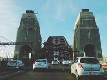 traffic on a bridge 