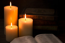 candles and Bibles 