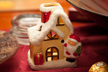 santa and house Christmas decoration 