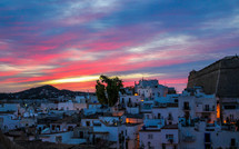 Sunrise over Sa Penya, Ibiza.