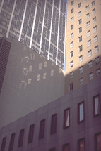 windows on city buildings 