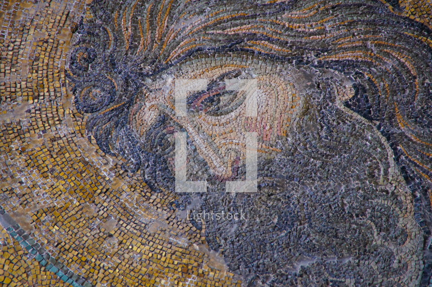  Deësis Mosaic - The most famous of Hagia Sophia's Byzantine mosaics - John the Baptist is portrayed 