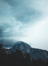 mountain peak in the clouds | Storm | Overcast | Landscape | Nature | Outdoors | Trees | Forest