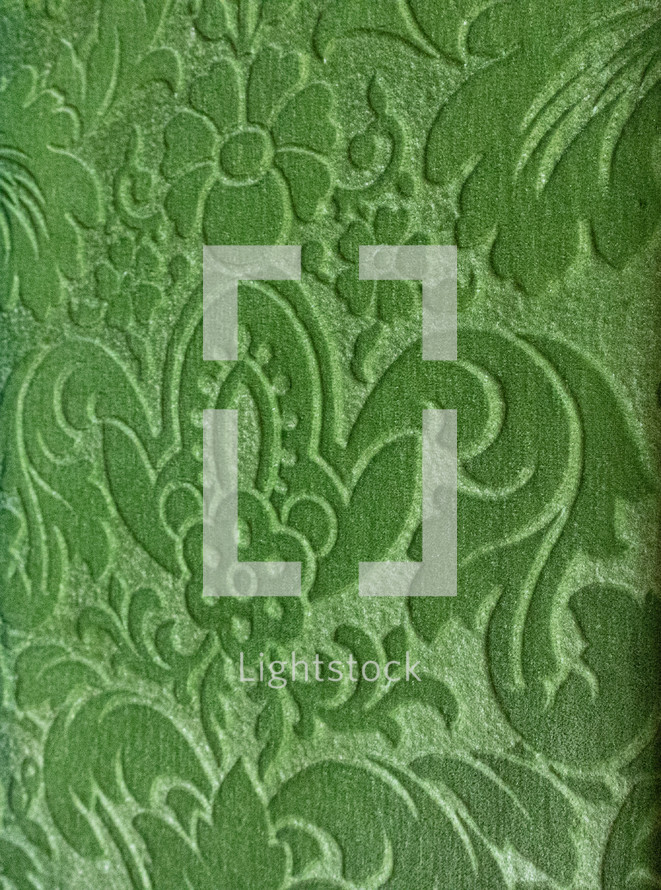 green pattern background - velvet brogue from Versailles 