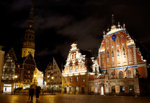 Old Riga at night