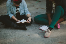 two people reading scripture 