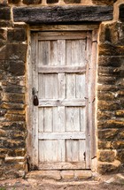 old wood door with a lock
