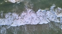 aerial view over ocean 