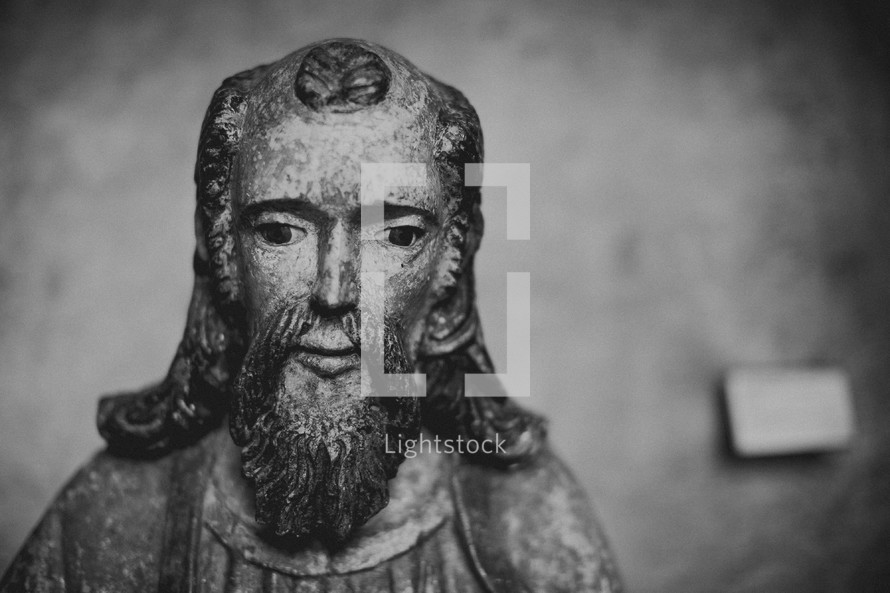 Wooden statue of Jesus
