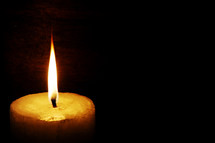 flame on a candle 