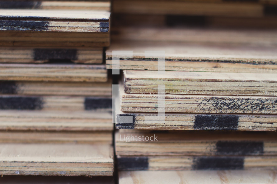 stacked plywood 