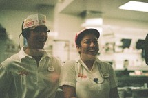 Fast Food workers at IN-N-OUT Burger 