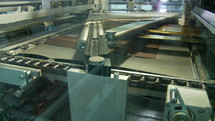 Offset printing press working at high speed in a large printing facility