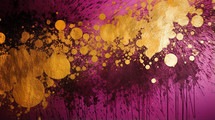 Gold and magenta mixed texture background. 
