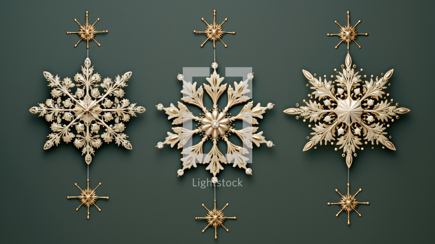 Christmas snowflakes background. 