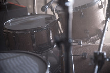 A set of drums.