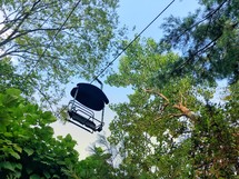 chair lift in summer 