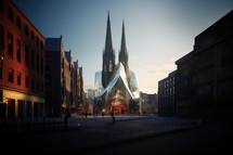 Futuristic prospective Urban Church