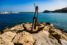 anchor on a shore in Spain