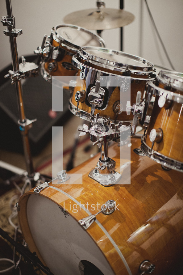 A drum set 