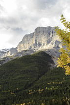 majestic rocky mountains in autumn