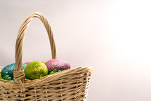 Easter Eggs in a basket 