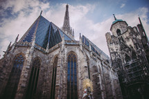 exterior of a cathedral in Vienna 