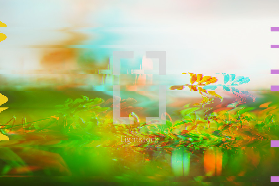 abstract flowers and plants background 
