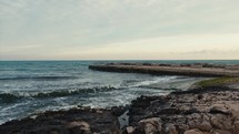 Ocean Waves of Sicilian Coastline 
