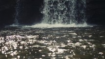 bottom of a waterfall 
