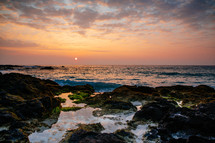 sunset over Kua Bay 