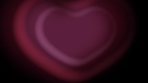 Valentines Hearts on black background 