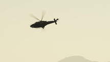 UH-169 Military Helicopter Flying in the sky 