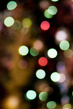Blurry christmas lights