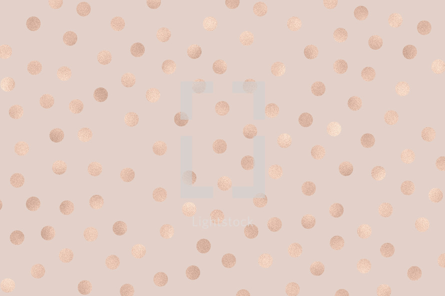 gold and blush polka dot background 