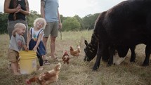 family on a farm 