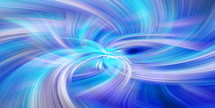 curving rays overlap and weave - abstract background in blue, turquoise and purple