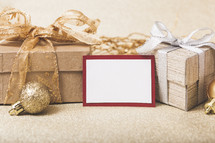 Christmas Gifts with Blank Card