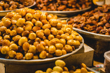 food in a market in the middle east 
