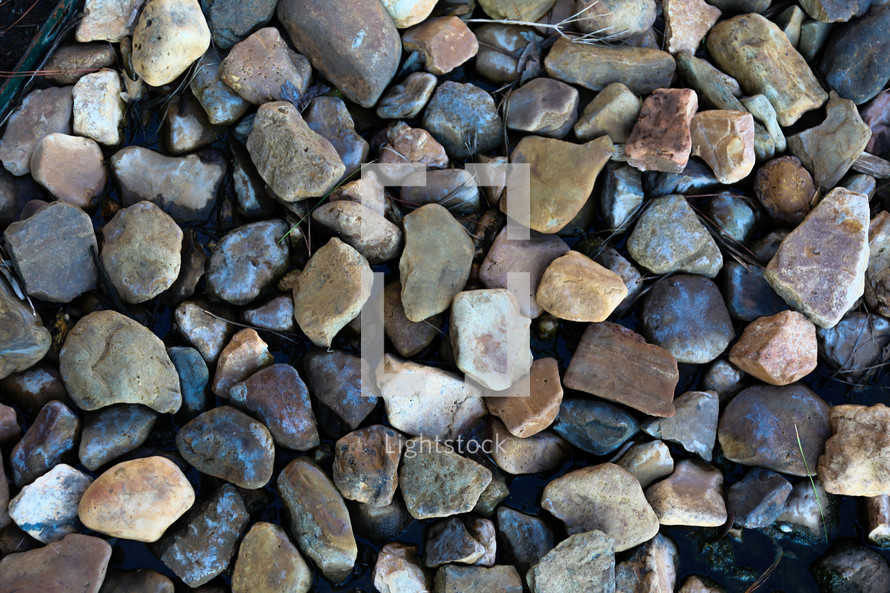 rocks on the ground 