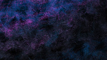 black, blue, and purple on canvas 