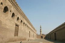 courtyard of a mosque in Egypt 