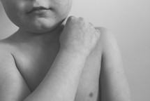 torso of a boy child 