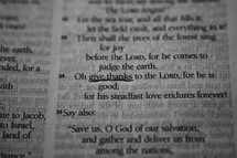 Give thanks scripture