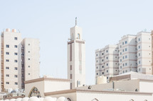 tower on a mosque in the middle east 