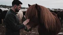 Man and a pony