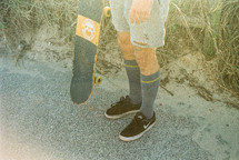 A skaters legs